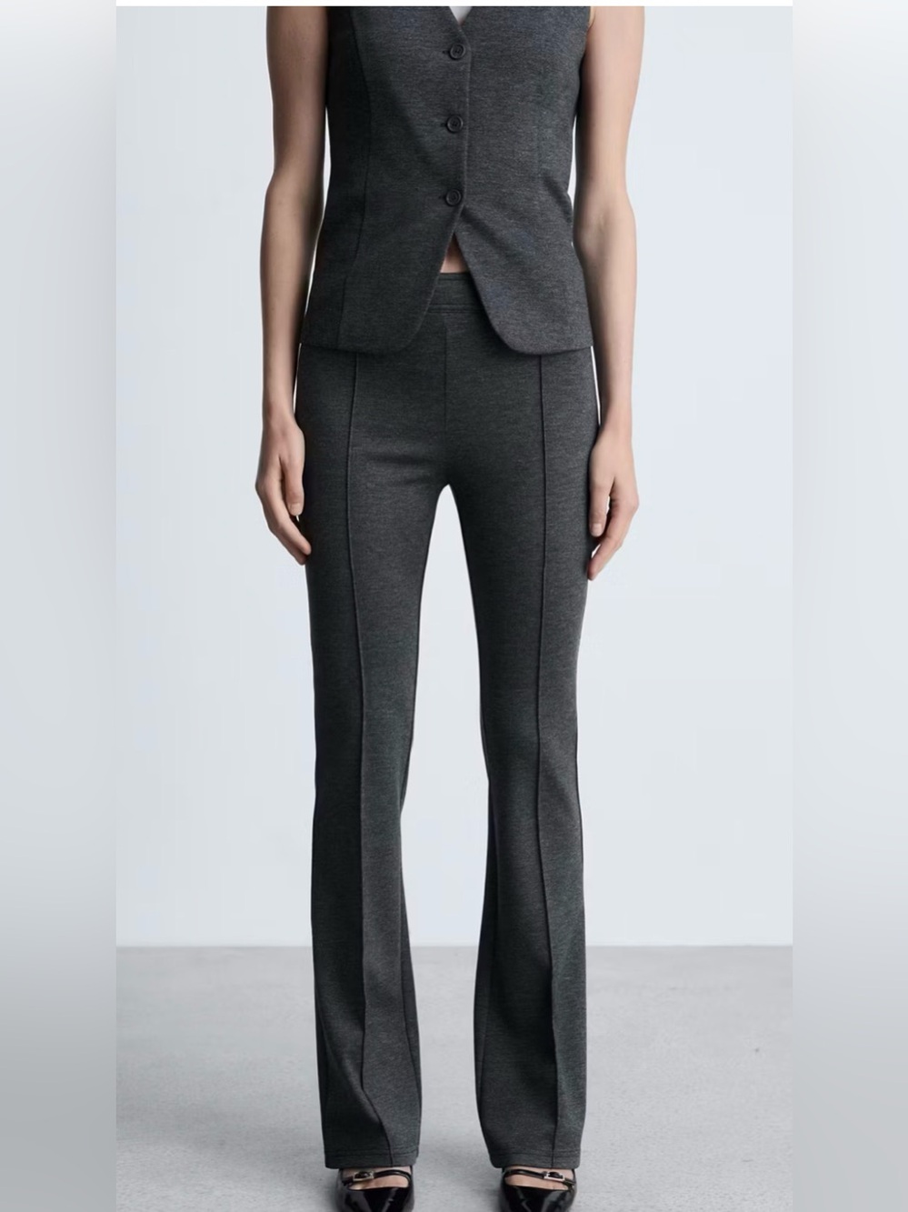 Mango Charcoal Dress Pants